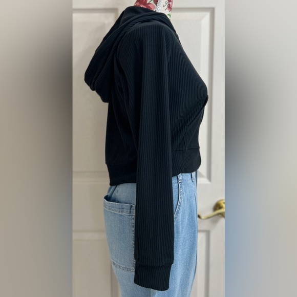 Hippie Rose Black hoodie - Picture 5 of 10